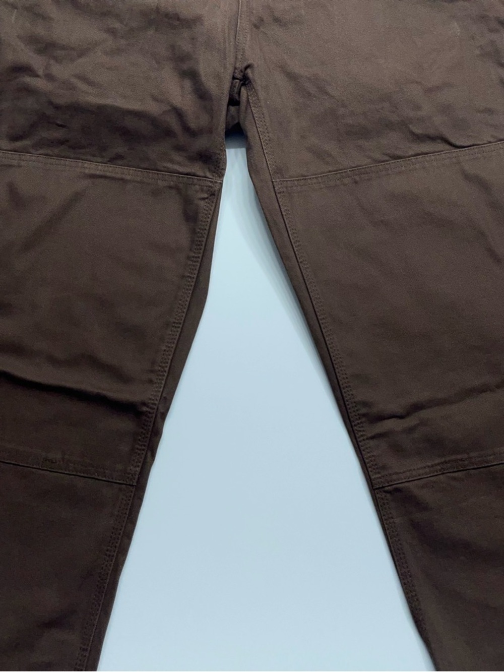 BERNE Double Knee Bib Overalls Mens 38x32 Heavy Weight Canvas Brown Workwear NEW - Picture 4 of 13